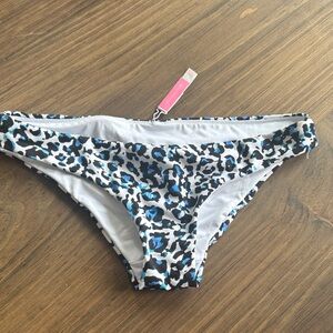 Victoria Secret Leopard Print Bikini Bottoms - Size S- NWT